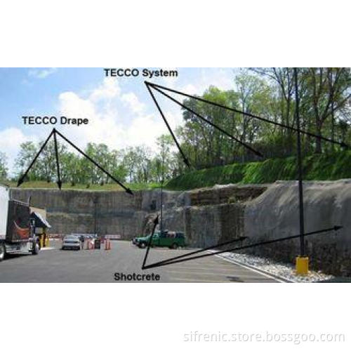 Anti - corrosion high tensile rockfall mesh steel wire chai